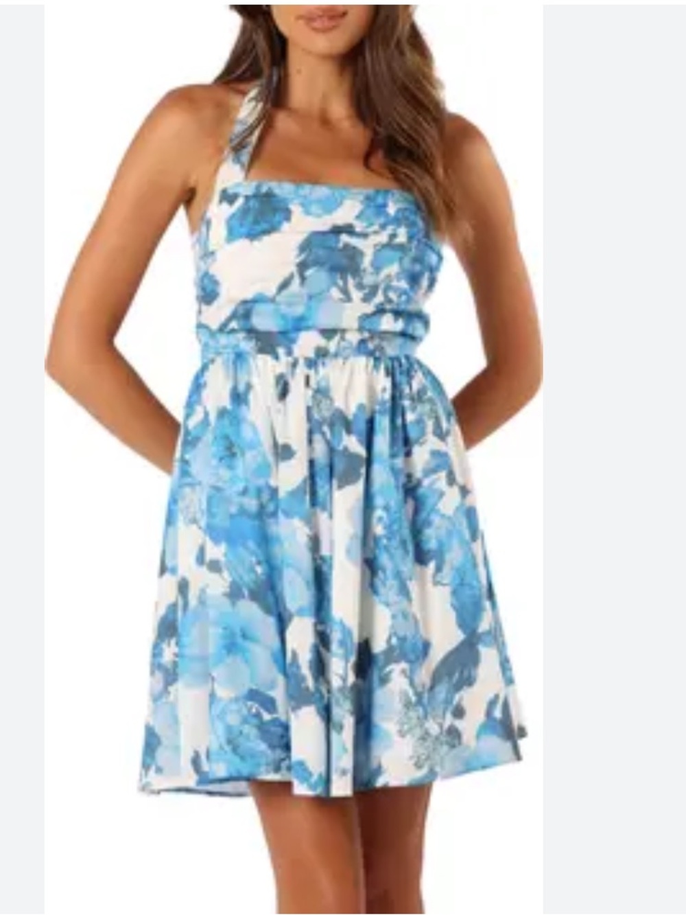 Petal & Pup Betsey floral Halter mini dress cocktail Maximalism evening event